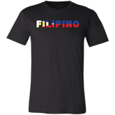 Filipino with Flag Embedded Unisex Jersey T-Shirt